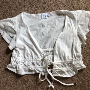 princess polly tie crop top